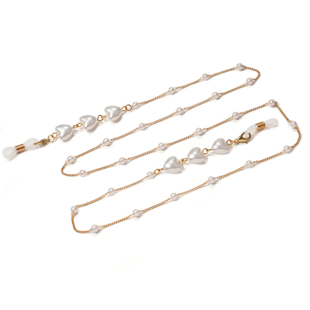 Elegant Heart-Shaped Pearl Chain kalsten