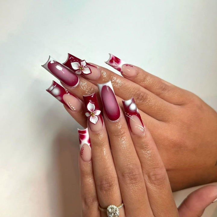 Floral Nail Art Extensions Kalsten
