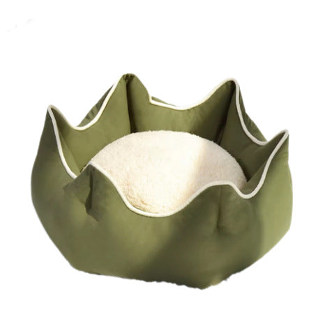 Cozy Floral-Shaped Dog Bed