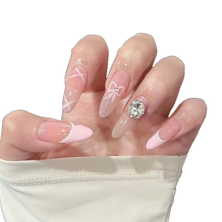 Artistic Floral Detailed Press-On Nail Set Kalsten
