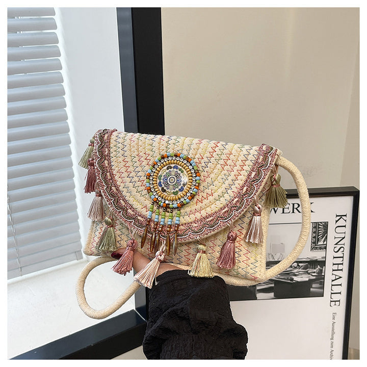 Bohemian-Inspired Handcrafted Beaded Clutch Kalsten