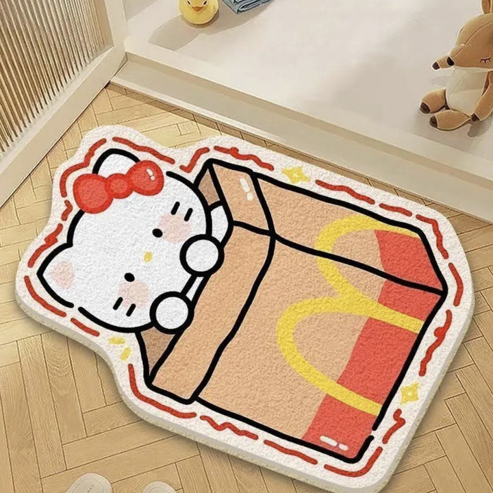 Playful Cartoon Character Area Mat