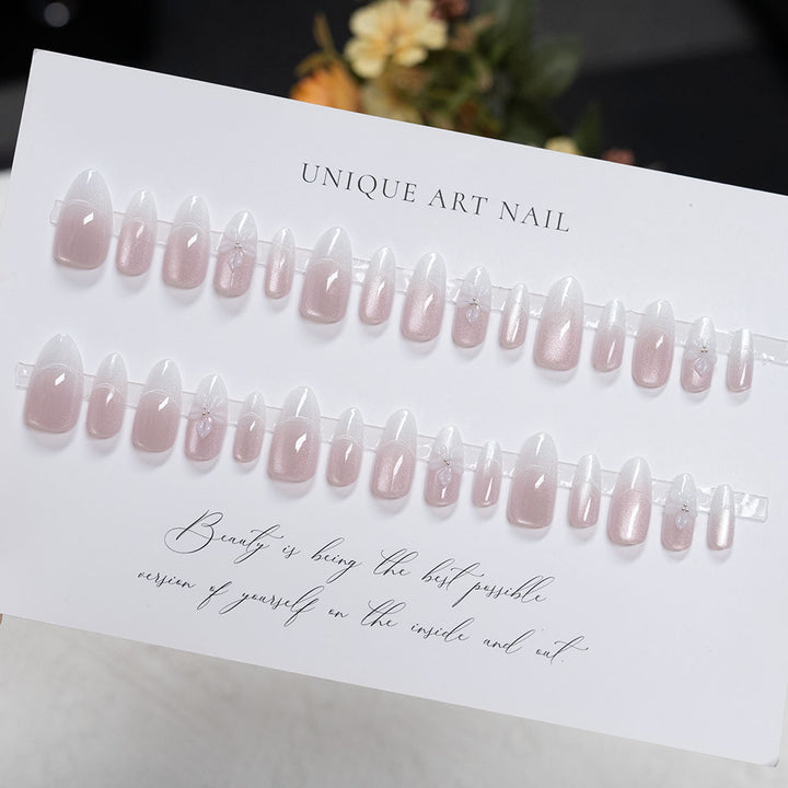 Floral-Embellished Stiletto Press-On Nails