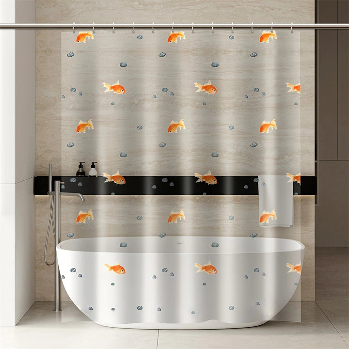 Goldfish Pattern Shower Curtain Kalsten