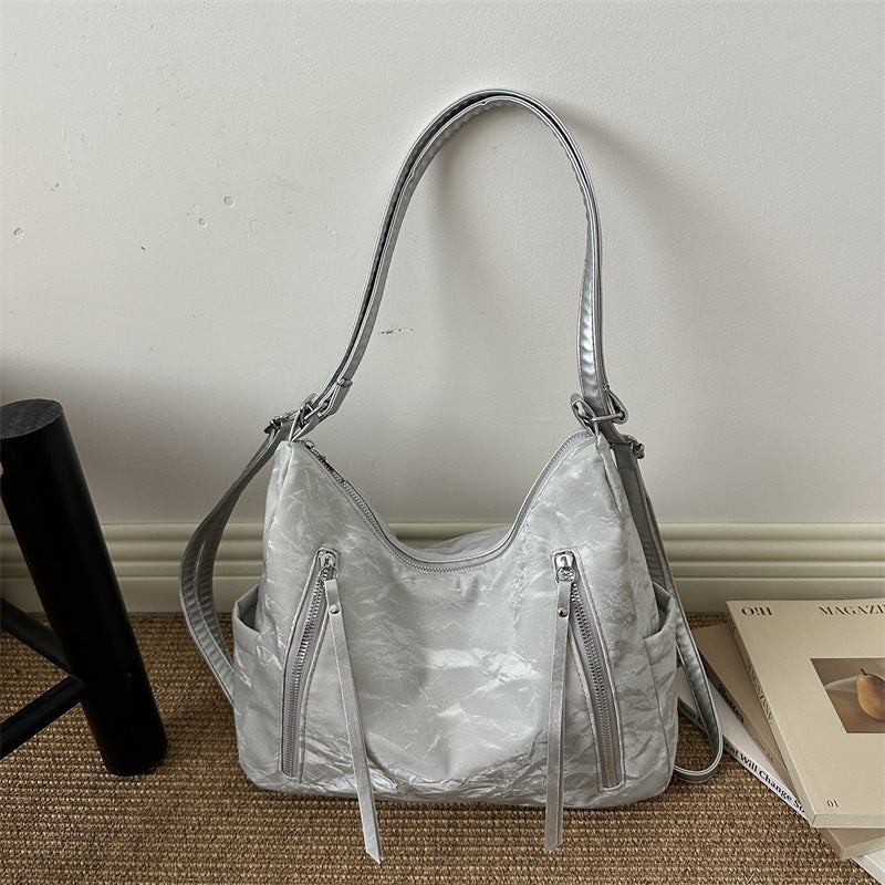 Versatile Textured Hobo Bag