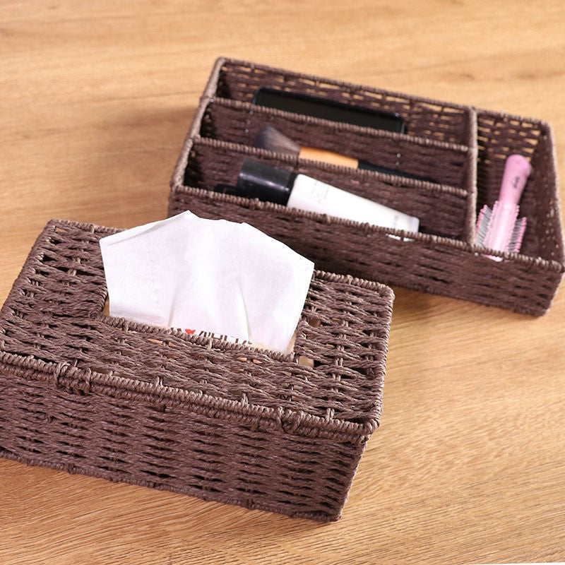 Ladies Storage Basket in Natural Woven Look Kalsten