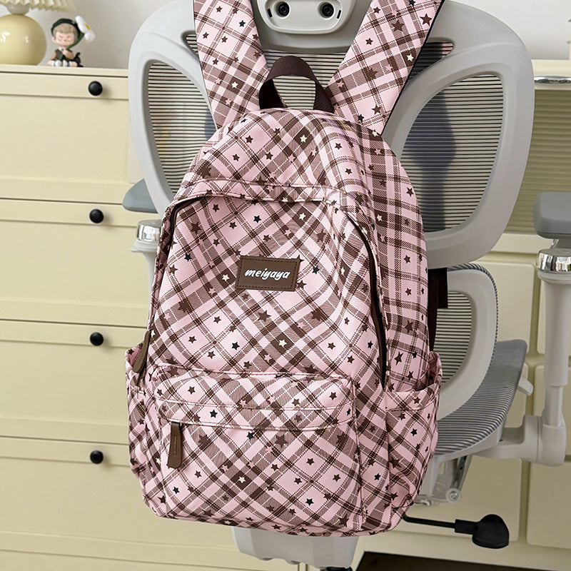Stylish Lightweight Backpack with Cute Teddy Bear Keychain Kalsten