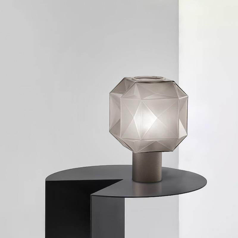 Geometric Glass Table Lamp