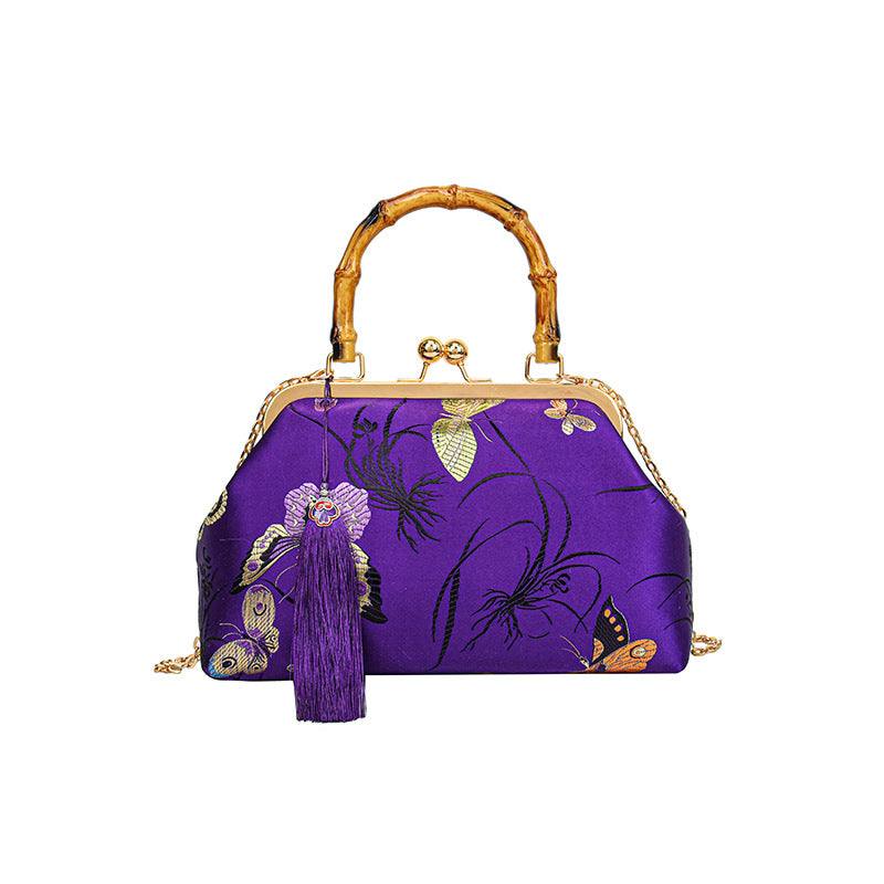 Elegant Floral Print Handbag