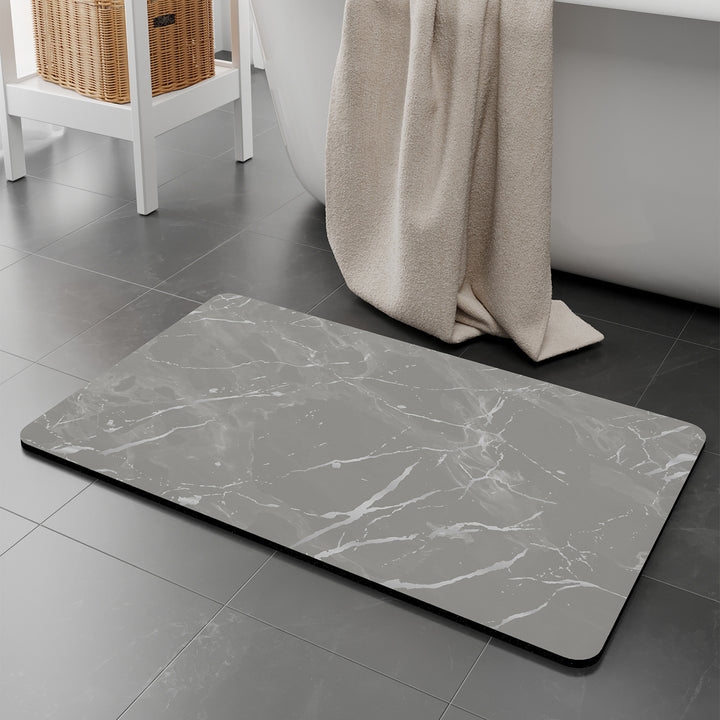 Elegant Marble Design Bath Mat