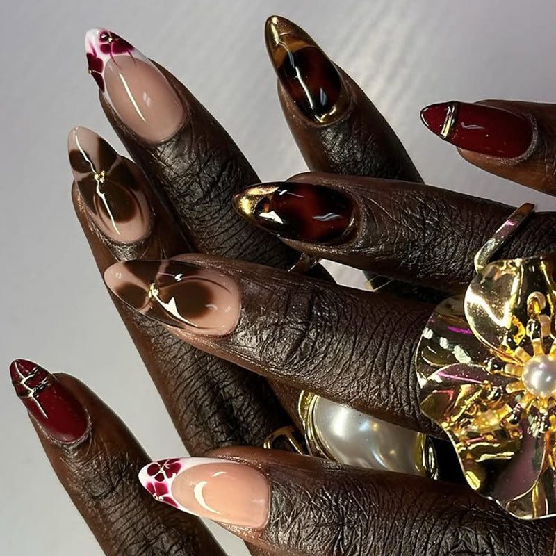 Decorative Artistic Press-On Nail Set