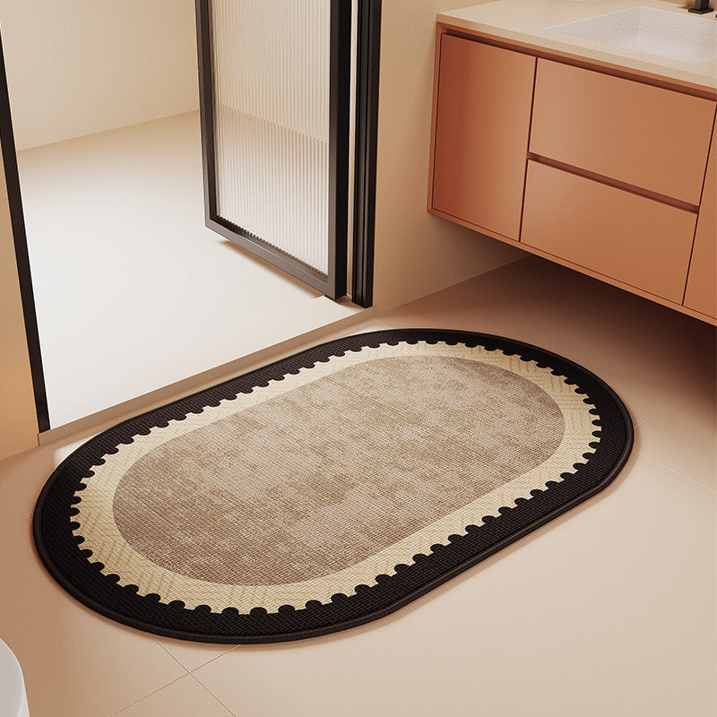 Decorative Pet-Themed Bath Mat for Bathroom
