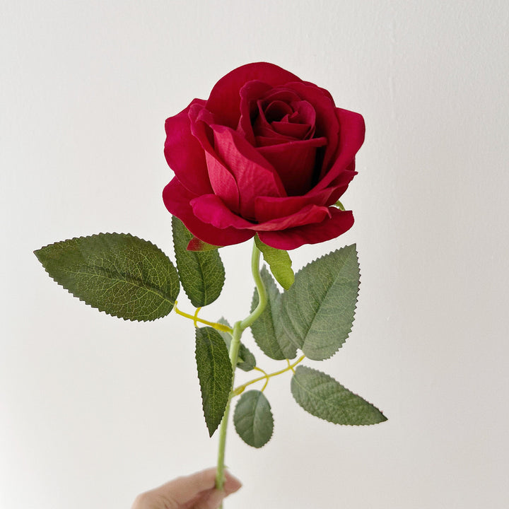 Realistic Faux Red Rose Bouquet
