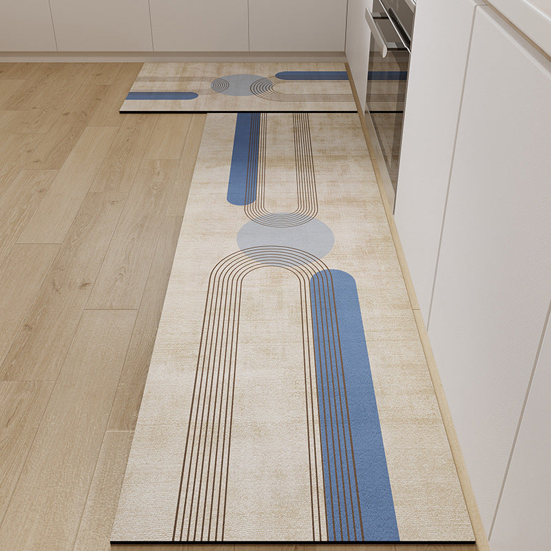 Abstract Pattern Kitchen Runner Mat