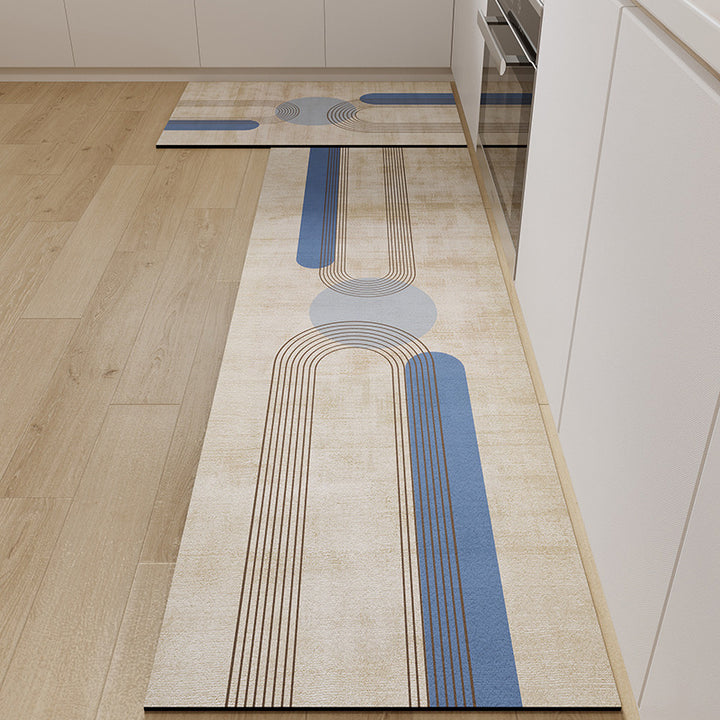 Abstract Pattern Kitchen Runner Mat