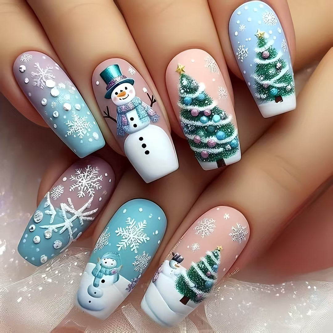 Festive Holiday Nail Art Design