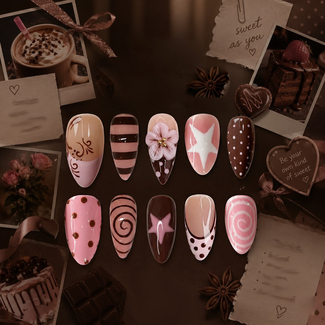 Creative Nail Art Press-On Set