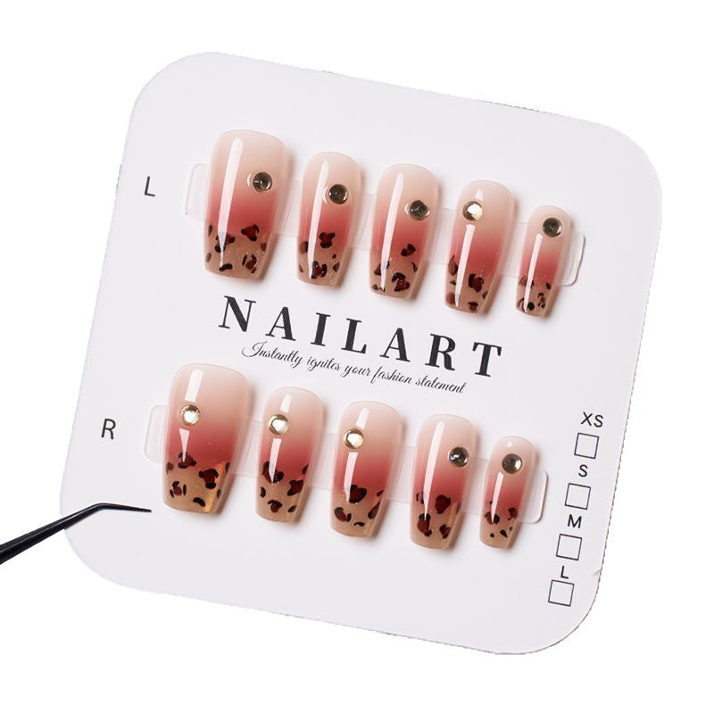 Decorative Press-On Nail Set with Bow Accents Kalsten