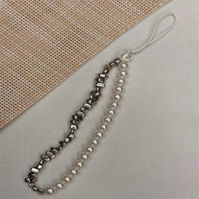 Elegant Pearl and Metallic Bead Eyewear Chain Kalsten