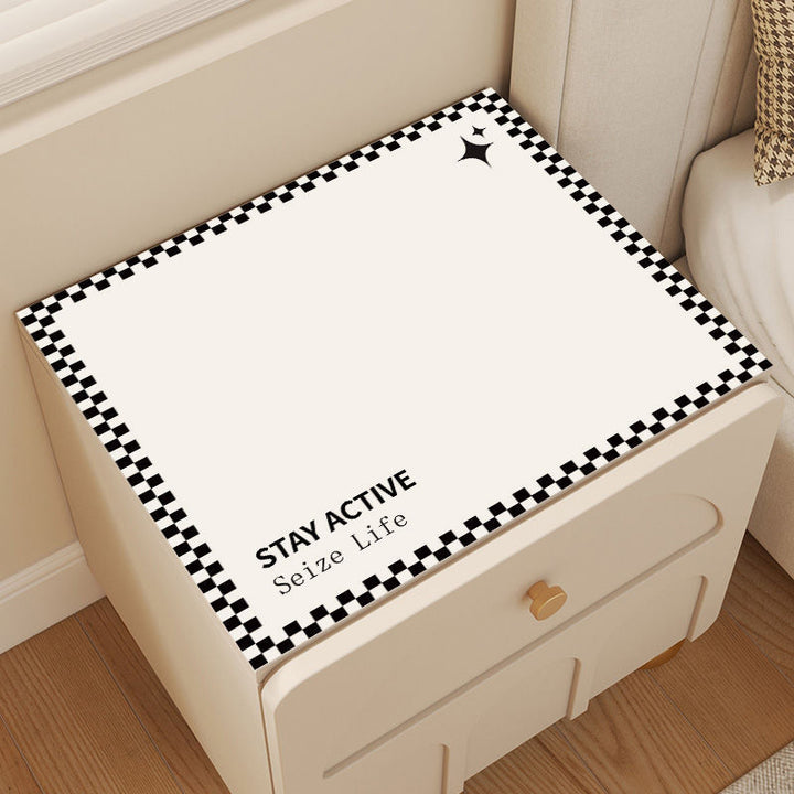 Cosmic-Themed Decorative Nightstand Mat