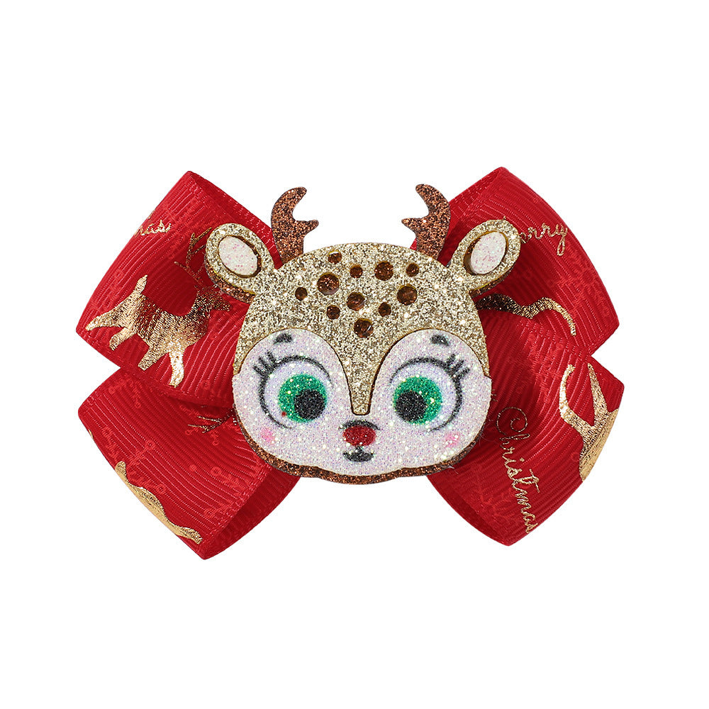 Festive Holiday Hair Bow Clip Kalsten