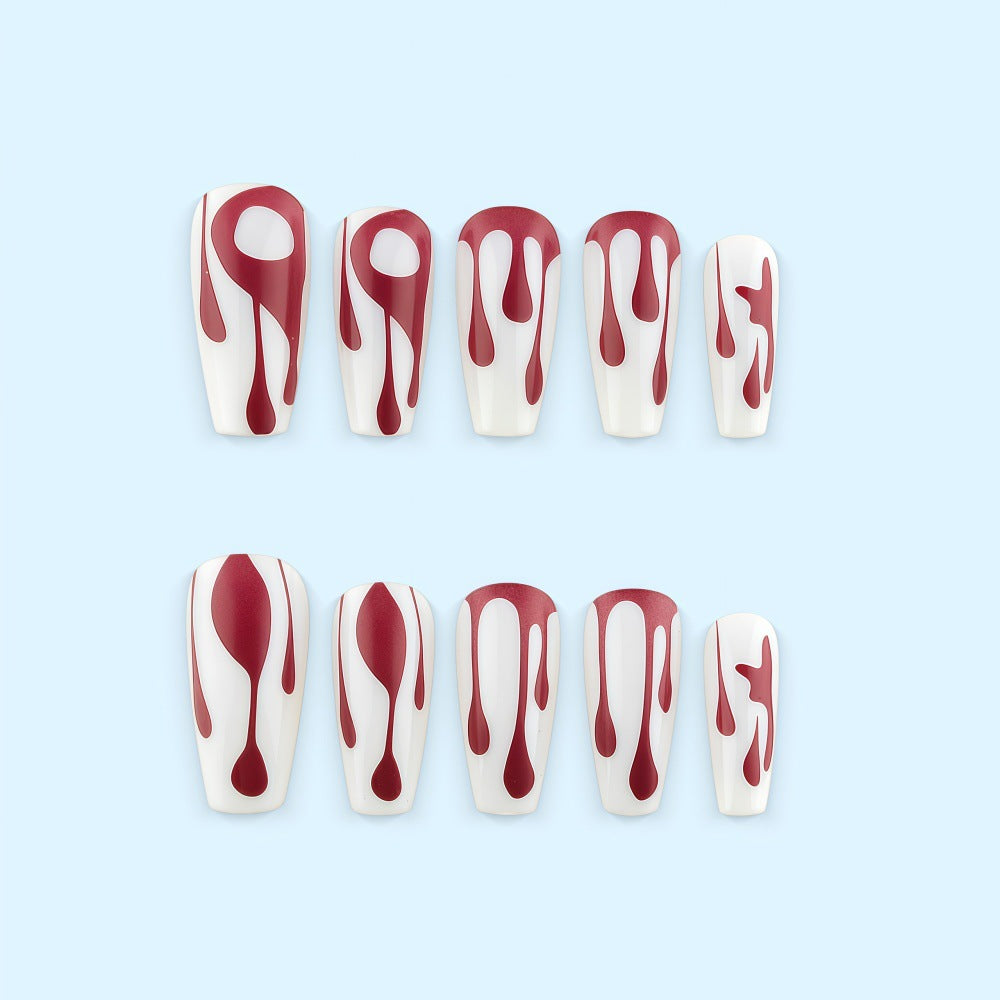 Creative drop design artificial nails Kalsten