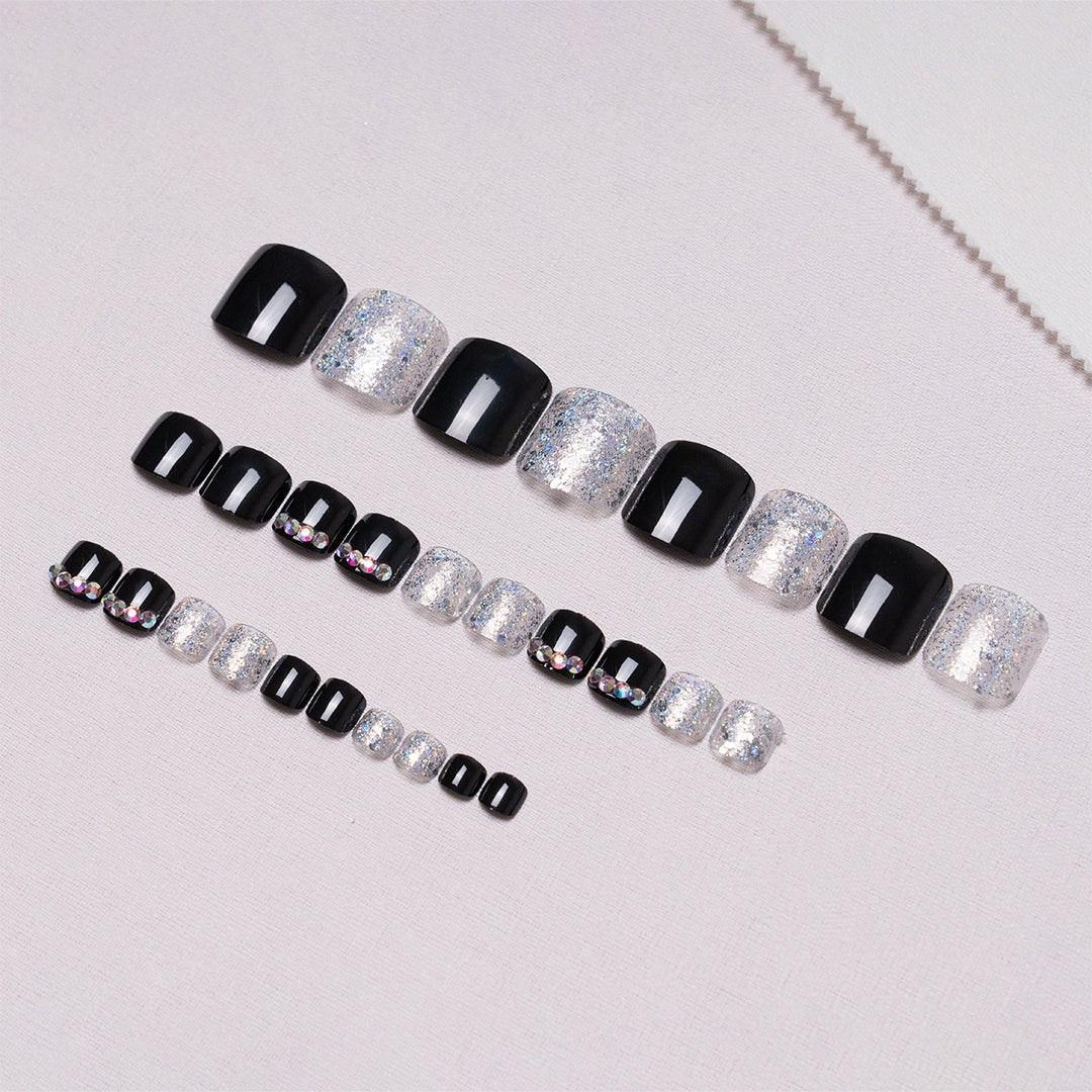 Glittering Rhinestone Pedicure Kit