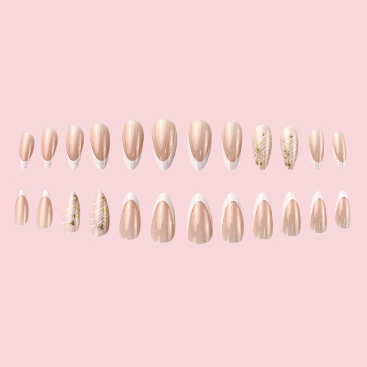 Elegant French Tip Nail Art Design Kalsten