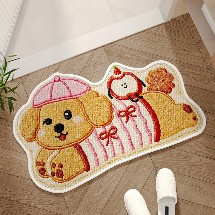 Adorable Dog-Themed Area Mat Kalsten