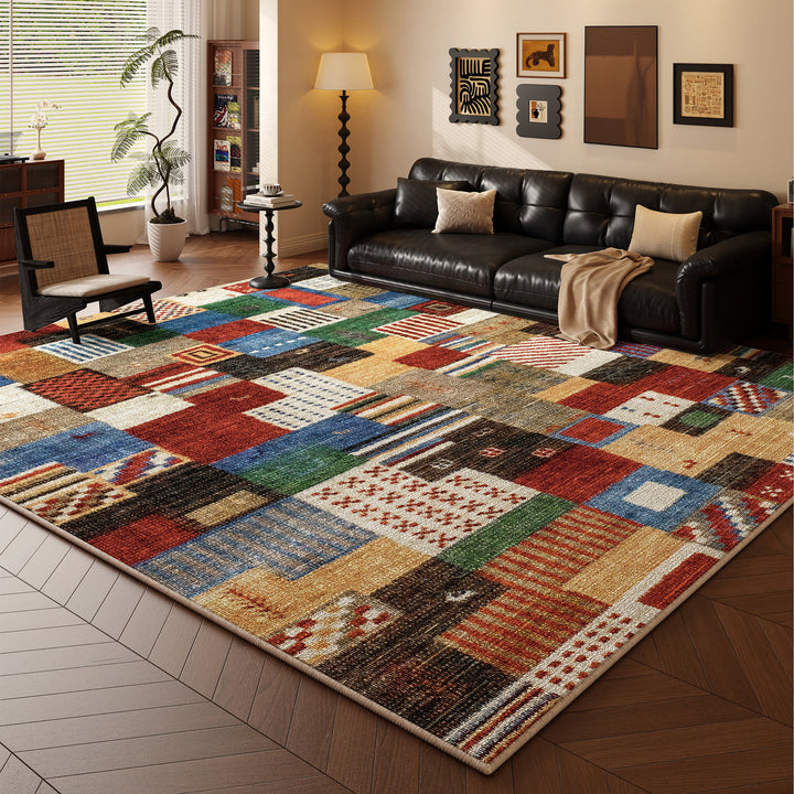Multi-Pattern Decorative Area Rug Kalsten