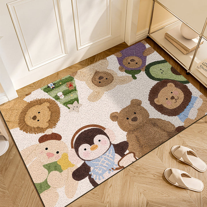 Playful Animal Themed Area Rug