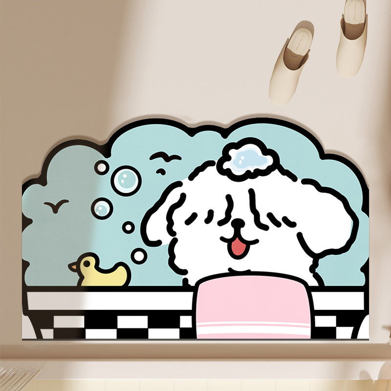 Playful Dog-Themed Mat