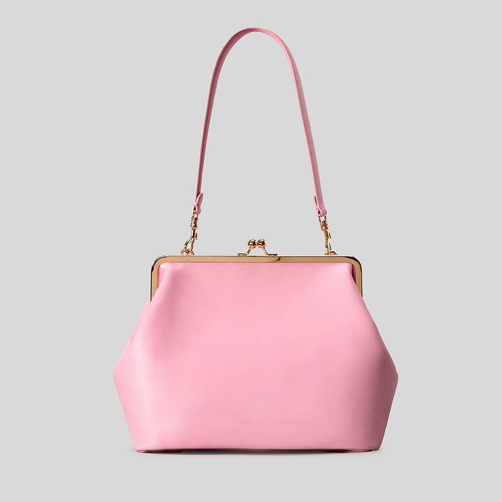 Elegant Glossy Crocodile-Effect Handbag