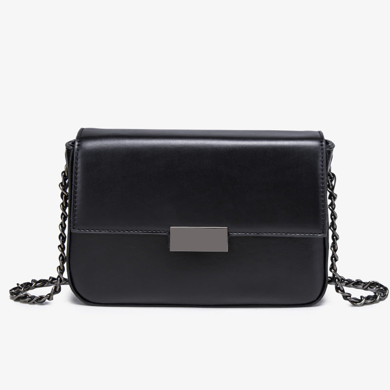 Chic Chain-Accented Crossbody Bag