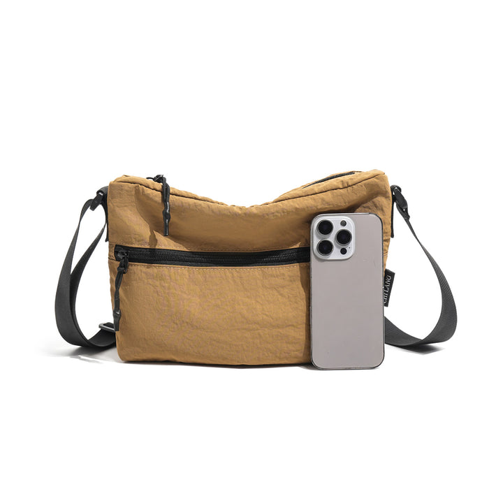 Compact Crossbody Bag with Multiple Zippered Pockets Kalsten