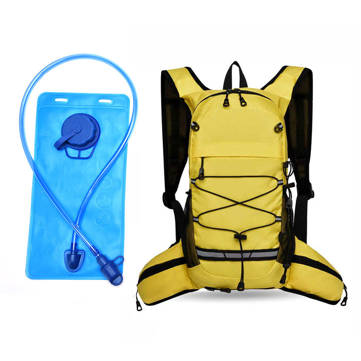 Sporty backpack with breathable mesh inserts and elastic carrying straps Kalsten
