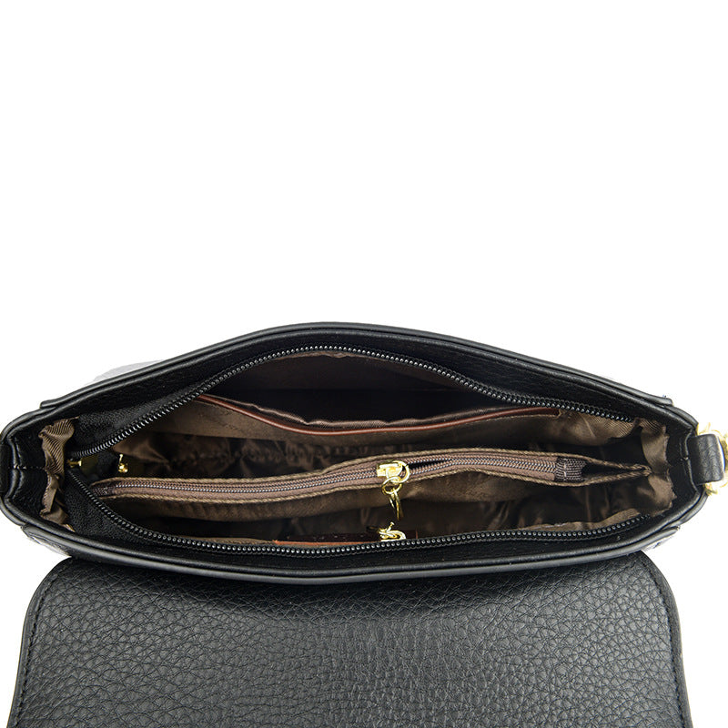 Elegant Faux Leather Crossbody Bag Kalsten