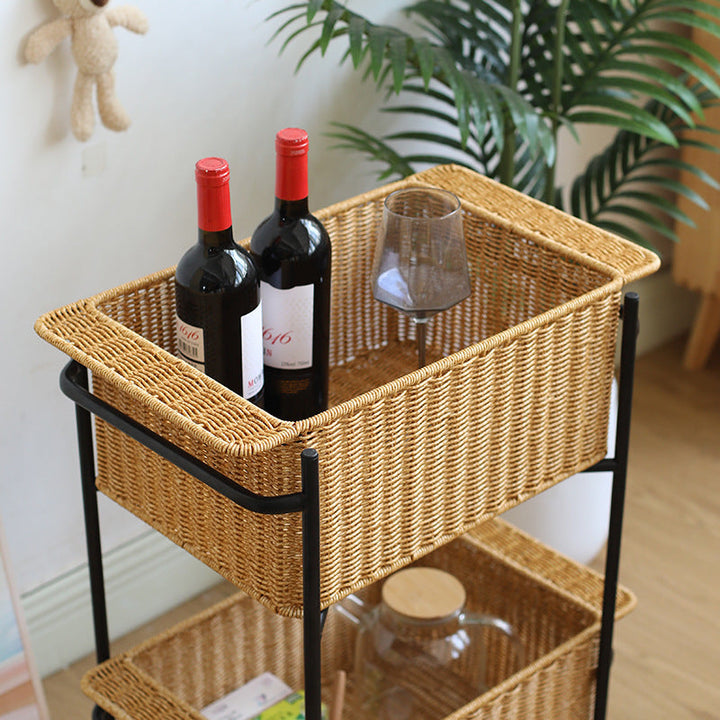 Large Handcrafted Woven Storage Bin Kalsten