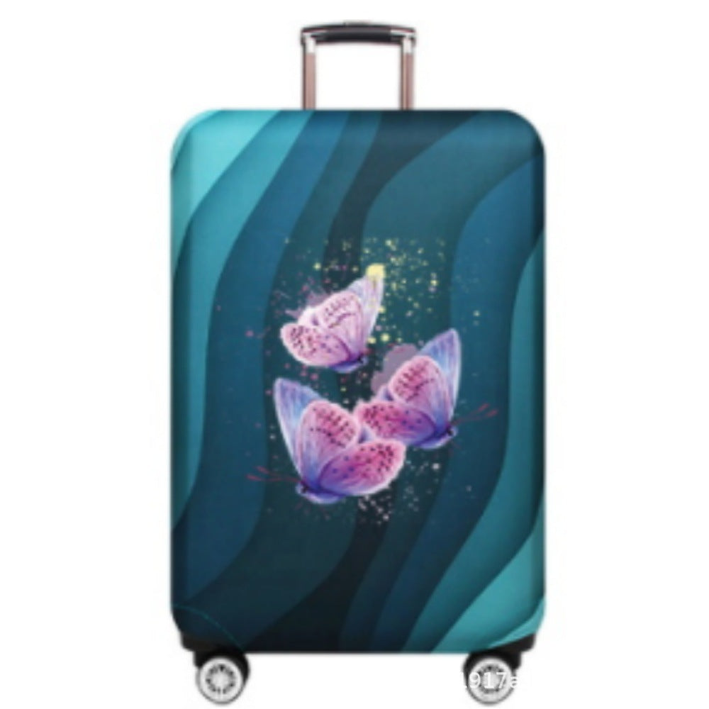 Women's Hard Shell Suitcase with Fashionable Butterfly Design Kalsten