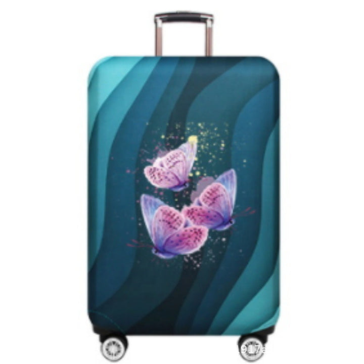 Women's Hard Shell Suitcase with Fashionable Butterfly Design Kalsten