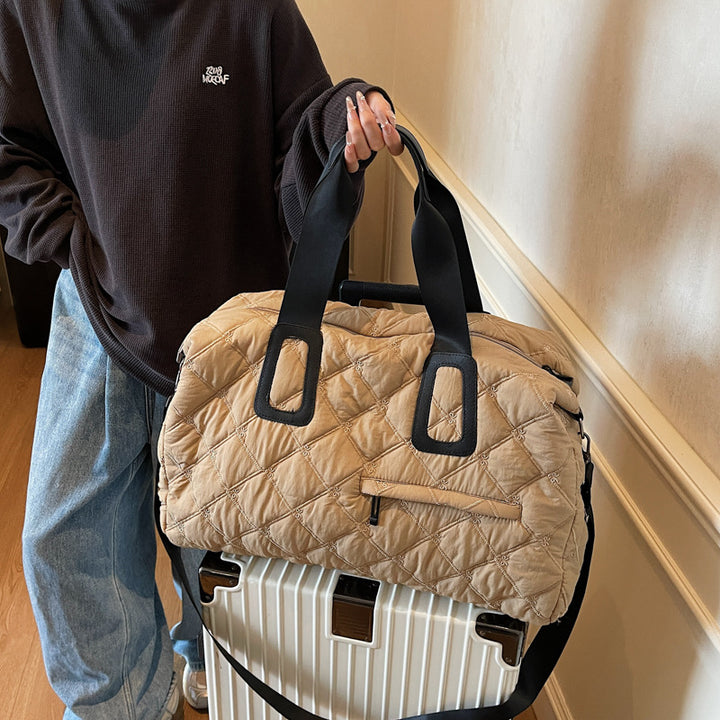Quilted Travel Tote Bag