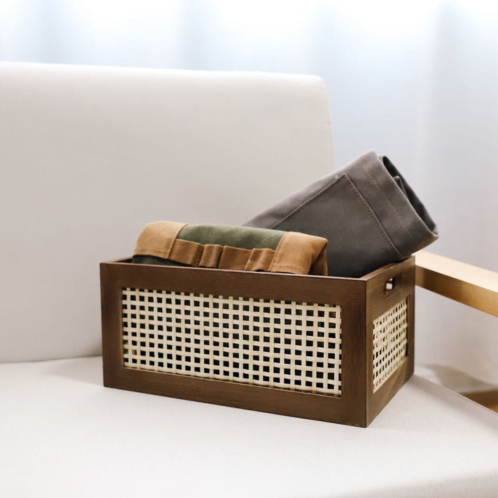 Handcrafted Natural Woven Storage Basket Kalsten