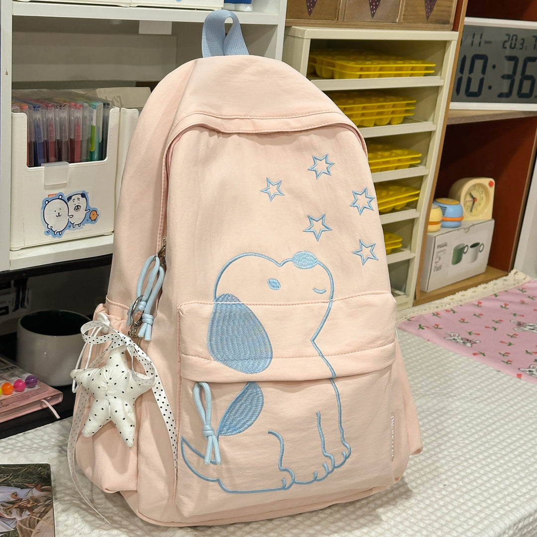 Playful Dog-Themed School Backpack