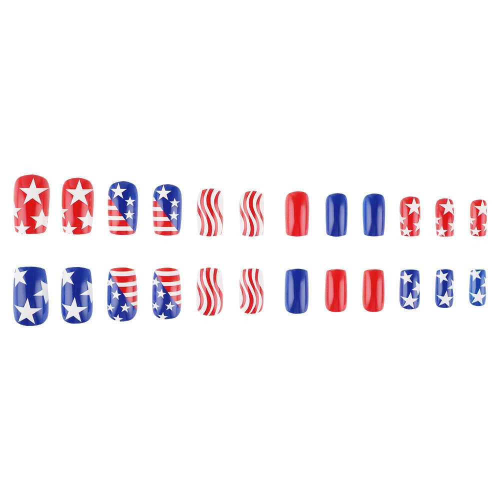 Patriotic Themed Press-On Nails Kalsten