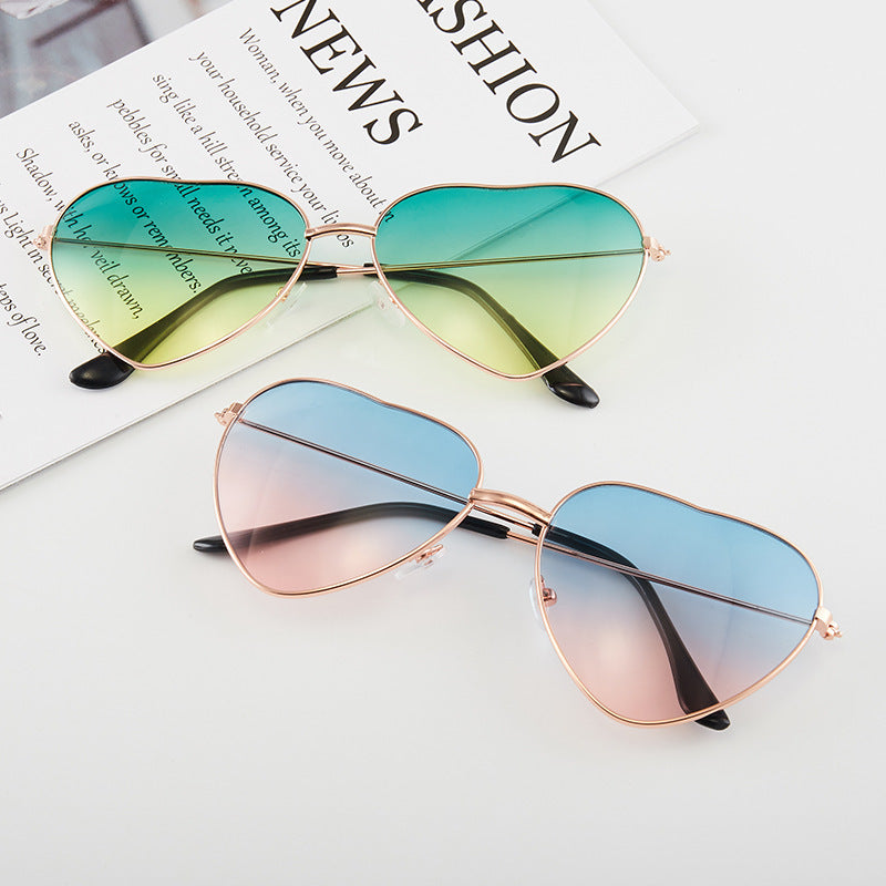 Ladies Heart-Shaped Sunglasses with UV Protection and Elegant Frame Kalsten