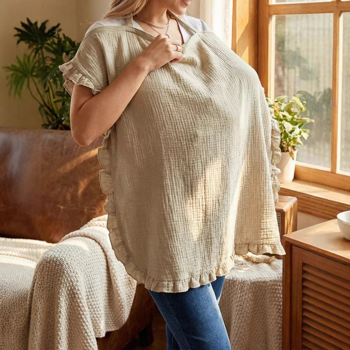 Stylish Ruffled Cotton Cooking Apron kalsten