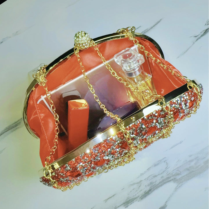 Decorative Bejeweled Evening Handbag