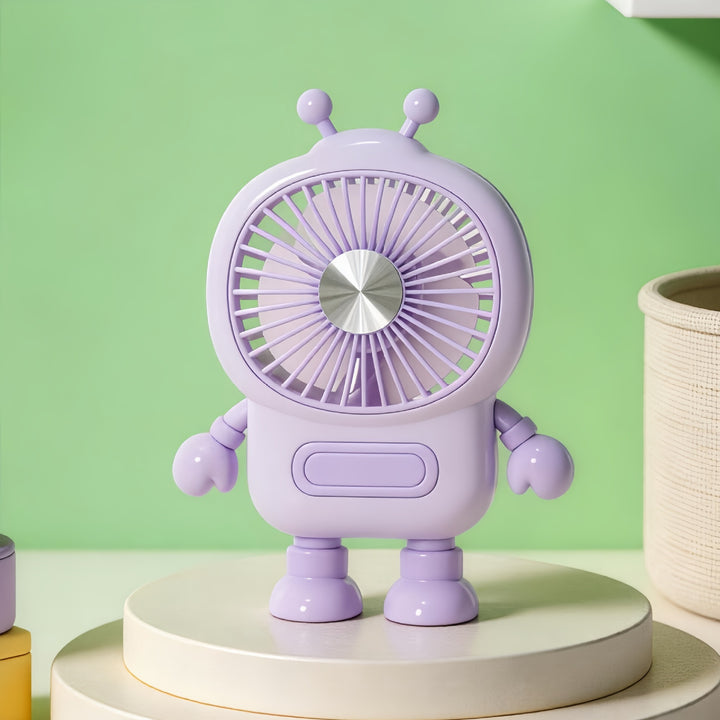 Women's portable mini fan in creative robot design Kalsten