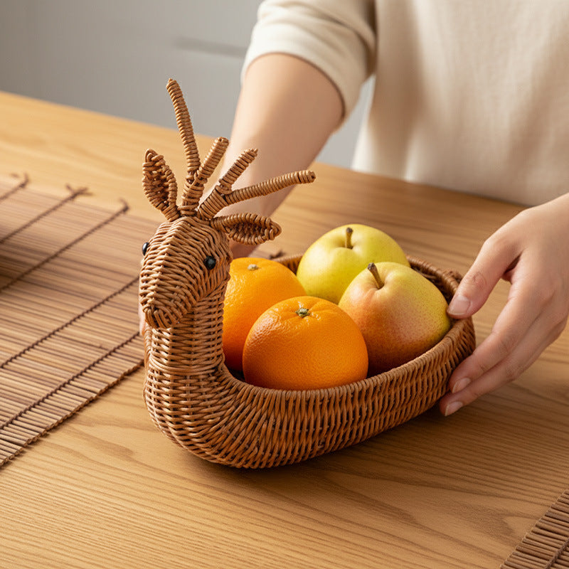 Decorative Animal-Shaped Woven Basket Kalsten