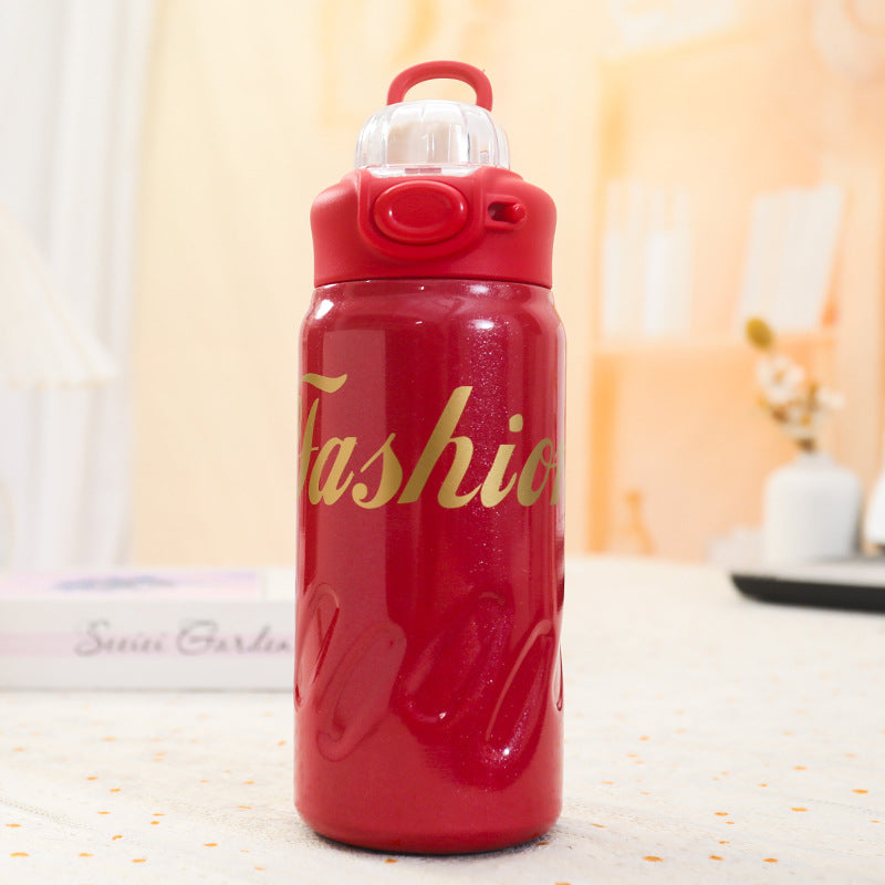 Stylish sports water bottle with practical spill protection Kalsten